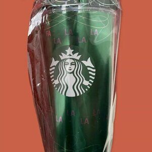 Christmas NWT Starbucks Holiday Green Tumbler 16 Oz & Cold Brew Coffee Gift Set